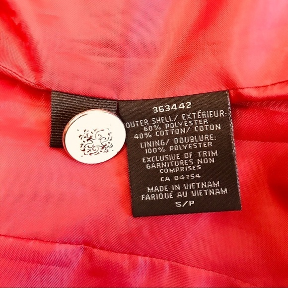 Kenneth Cole Select Size Small Red Knit Single Button Front Career Jacket - Picture 8 of 10